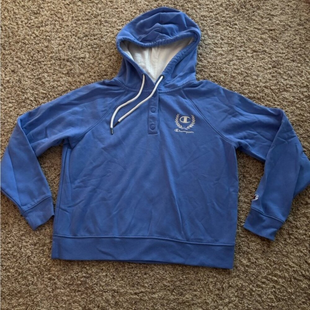Champion Blue Pullover Hoodie